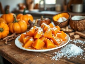 Doce de Abóbora com Coco Tropical