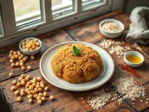 Quibe Vegano de Forno com Grão-de-Bico e Aveia: Ganhe Massa com Sabor