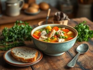 Sopa de Frango com Legumes da Vovó