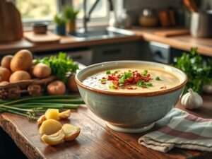 Sopa de Batata do Outback com Toque Brasileiro
