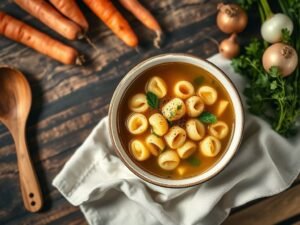 Sopa de Capeletti Simples do Inverno