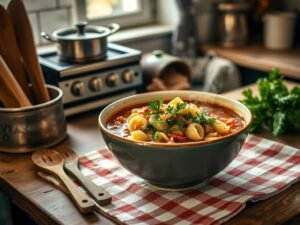 Sopa de Agnoline Simples do Inverno Brasileiro