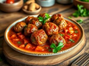 Almôndegas à Brasileira com Molho de Tomate Caseiro