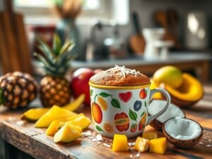 Bolo de Caneca Tropical
