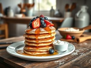Panquecas Doce Simples com Toque Proteico
