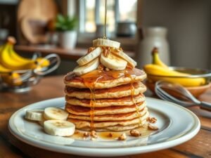 Panqueca Proteica Sem Leite com Toque de Banana