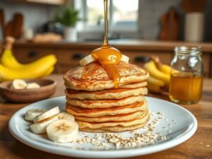 Panqueca Proteica de Banana com Aveia