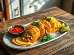Panquecas de Frango à Brasileira