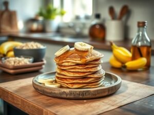 Panqueca de Aveia Fit com Toque de Banana