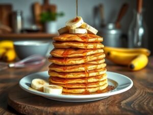 Panqueca de Banana Fit com Proteína