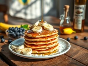 Panquecas Americanas Proteicas com Toque Brasileiro