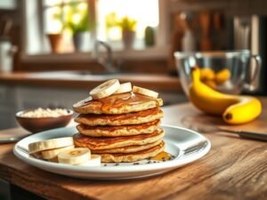 Panquecas Proteicas de Banana e Aveia