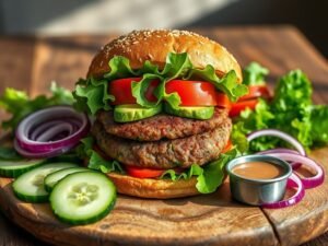 Receita de Hambúrguer Vegano: Sabor e Saúde em Cada Mordida