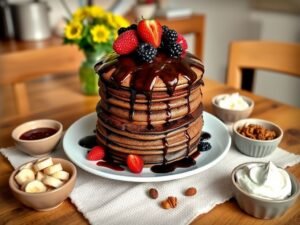 Panqueca de Chocolate Deliciosa e Proteica
