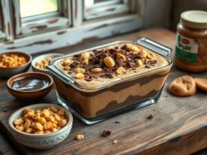 Pavê de Amendoim com Chocolate dos Sonhos