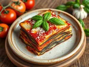 Lasanha de Berinjela Vegetariana Deliciosa