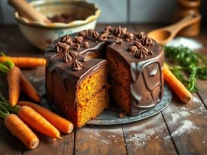 Bolo de Cenoura com Cobertura de Brigadeiro do Sorriso