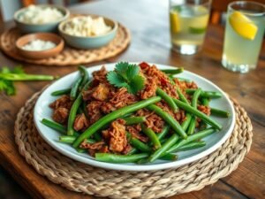 Feijão Verde com Carne Seca à Moda Brasileira