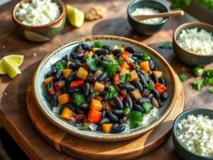 Feijão Preto Vegano Sem Carne à Moda Brasileira