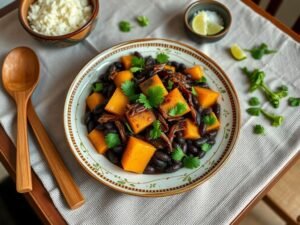 Feijão com Abóbora e Carne Seca do Sertão