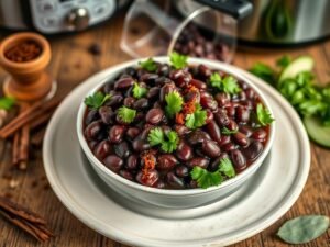 Feijão de Panela de Pressão Rápido com Temperos da Mamãe