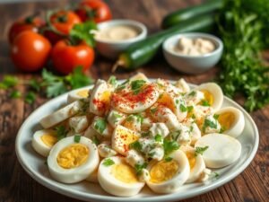Salada de Ovos Cozidos e Maionese Detox