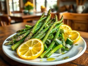 Salada de Aspargos Grelhados com Limão Tropical