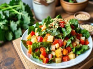 Salada de Acelga com Gergelim Tropical