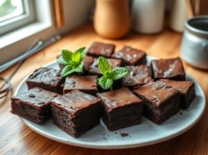 Brownie de Chocolate com Abacate Sem Açúcar