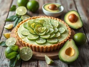 Torta Limão Abacate Cru Vegana