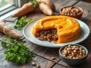 Escondidinho Lentilha Purê Batata Doce