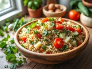 Salada Tabule Quinoa Hortelã Limão