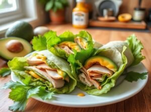 Wrap Alface Peru Abacate Mostarda