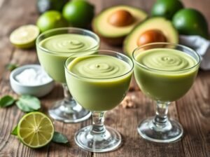 Mousse Abacate Limão Eritritol Natural