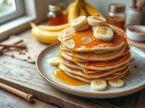Panqueca Energética de Banana com Canela e Mel