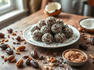 Bolinha Energy Tâmaras Castanha Cacau