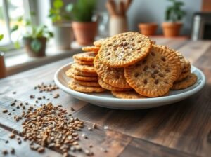 Crackers de Semente Linhaça e Chia com Sal Energizante